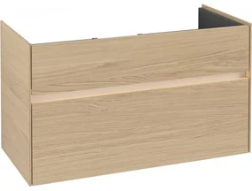 Dulap baza suspendat, Villeroy&Boch Collaro, 95.4x54.6x44.4cm, iluminare ambientala, C011L0