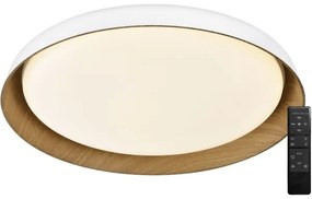 Plafonieră LED dimabilă Top Light SATELLITE LED/48W/230V 3000-6500K alb/maro + telecomandă