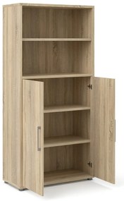 Bibliotecă modulară cu aspect de lemn de stejar 89x189 cm Prima – Tvilum