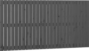 vidaXL Tăblie de pat pentru perete, gri, 166x3x90 cm, lemn masiv pin