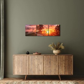 Tablou - Jamnik, Slovenia (cu ceas) (90x30 cm)