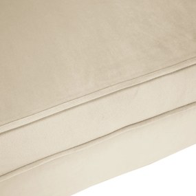 Canapea cu 2 locuri de design, ţesătură Velvet bej/gold crom auriu, EZIO TYP 2