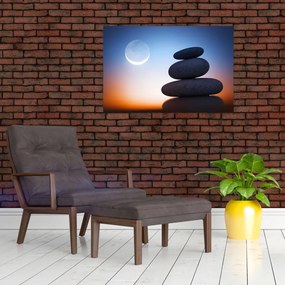 Tablou cu pietre suprapuse (90x60 cm)