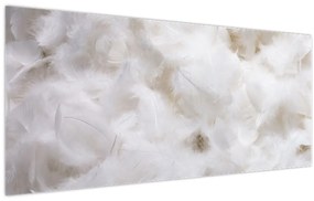 Tablou - Pene albe (120x50 cm)