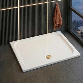 Cada pentru dus din acril Rea Belmond White 90x120
