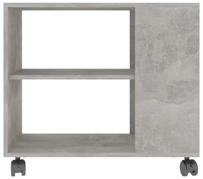 Masa laterala, gri beton, 70x35x55 cm, lemn compozit 1, Gri beton