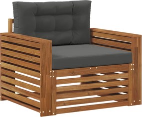 vidaXL Set de canapele de exterior Lemn de acacia solid și poliester