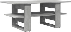 vidaXL Măsuță de cafea, gri beton, 102x55x42 cm, lemn prelucrat