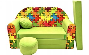 Canapea pentru copii 98 x 170 cm Puzzle