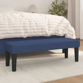 346650 vidaXL Bancă, albastru, 100x30x30 cm, textil