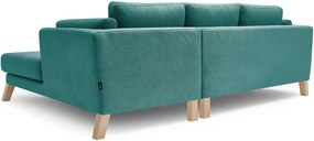 Canapea cu șezlong pe partea dreaptă Bobochic Paris Seattle, turcoaz