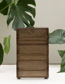 Organizator din sticla, cu 3 sertare, Draw