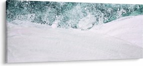 Tablou - Turcoaz abstractizare (120x50 cm)