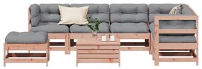 vidaXL Set mobilier de grădină cu perne, 8 piese, lemn masiv douglas