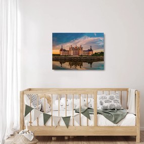 Tablou pe sticlă cu castel (70x50 cm)