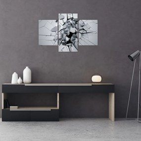 Tablou abstracție 3D (90x60 cm)