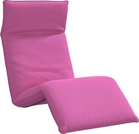vidaXL Șezlong pliabil, roz, 175x54x8,5 cm, țesătură Oxford