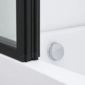 Paravan de baie Tribeca 110x140 cm negru