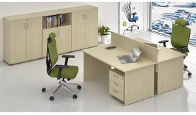 Set mobilier birou Visio 6, paltin