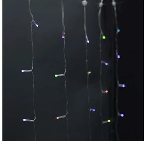 Nedis WIFILXC01C180 - LED RGB perde de Crăciun 180 LED, 7 funcții, 6m, IP65, Wi-