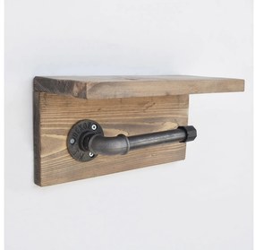 Suport hârtie igienică Nenanu 6 (Nuc + negru) . 1094485