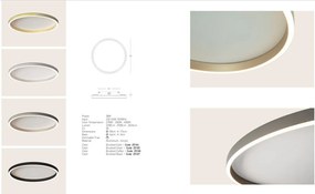 Plafoniera LED CCT, diametru 59cm, BRUSHED COFFEE ZB-25166