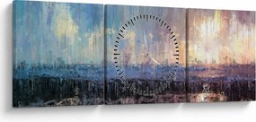 Tablou - Abstract (cu ceas) (90x30 cm)