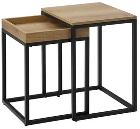 Masute de cafea TAYLOR decor stejar set 2 buc, 40x45cm