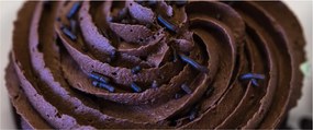 Tablou - Cupcake din ciocolată (120x50 cm)