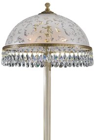 Lampa de podea design clasic realizata manual din alama si Cristal Scholer 6200