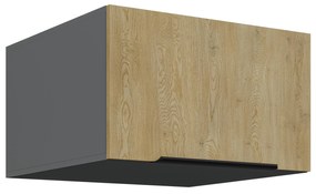 Dulap superior de bucătărie Carminia 60 NAGU-36 1F (stejar cremona + antracit). 1127933