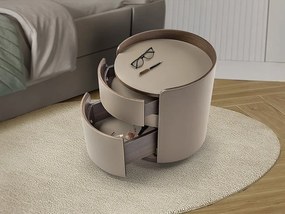 Noptiera rotunda cu 2 sertare Cirze