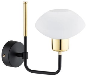 Argon 8032 - Lampă de perete RAVELLO 1xE14/15W/230V negru/auriu