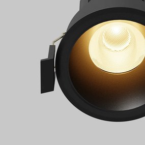 Spot incastrabil LED Dip negru 2700K 10W