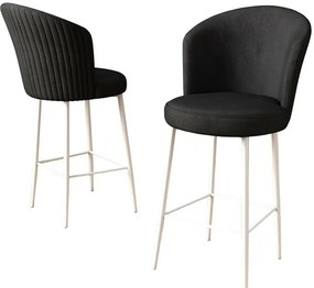 Set de scaune de bar Fora Black and White, 4 buc., 4 buc