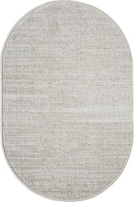 Covor JASMINE, 100x150 cm, forma ovala, poliester, crem, 1452