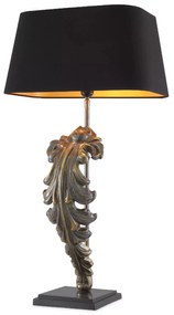 Veioza, Lampa de masa design LUX Beau Site, vintage/ negru