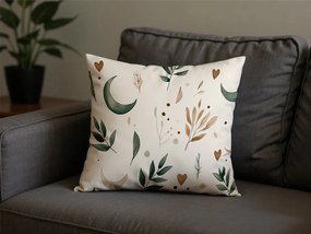 Husa de perna din microfibra BOHO MOON 45x45 cm, crem