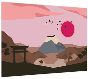 Tablou pe sticlă - Japonia N⁰2 (70x50 cm)