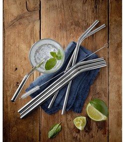 SET 6x pai din oțel inoxidabil WMF BARIC + perie de curățare