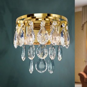 Aplică de cristal Orion WA 2-1369/2 CELESTE 2xG9/40W/230V auriu