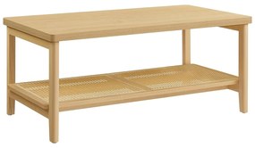 Masuta de cafea cu 2 niveluri , stil Boho , bej