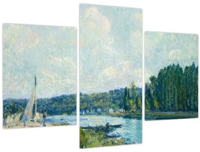 Tablou - Alfred Sisley, The Banks of the Oise, reproducere (90x60 cm)