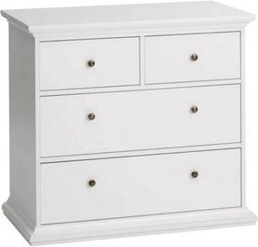Comoda PARIS, alb, PAL infoliat, 96x49x87 cm