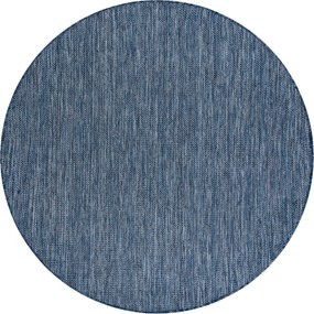 Covor SISAL SION cerc A5165A Melanj țesute plate albastru inchis