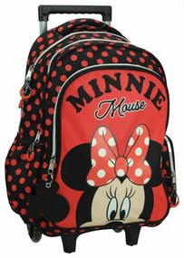 Disney Minnie Red Dots ghiozdan cu roți, geantă 46 cm