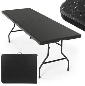 Jago Masă pliabilă 183 cm pentru 8 persoane - negru