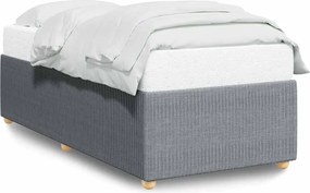 vidaXL Cadru de pat fără saltea, gri deschis, 80x200 cm, textil