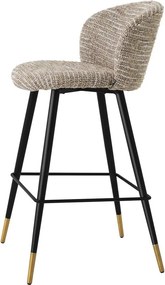 Scaun de bar design elegant LUX Volante, bej mademoiselle 115735 HZ