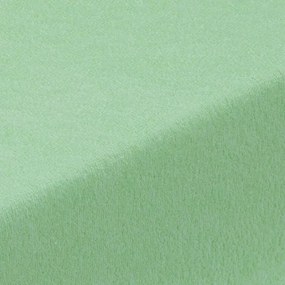 decoDoma Cearşaf cu elastic frotir EXCLUSIVE verde deschis 160 x 200 cm